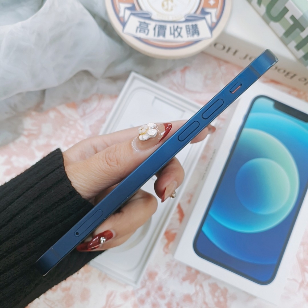 「店保90天」(歸仁)二手iPhone 12  128G 藍色（已過保）#67656