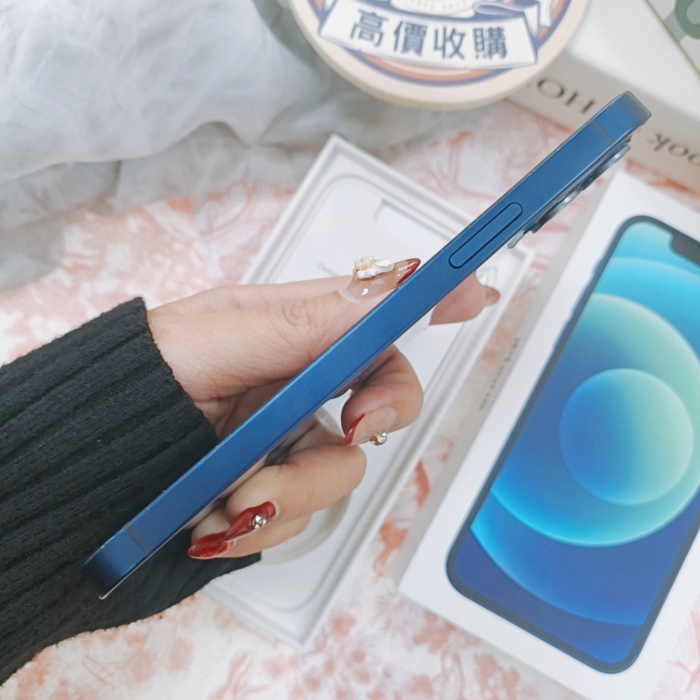 「店保90天」(歸仁)二手iPhone 12  128G 藍色（已過保）#67656