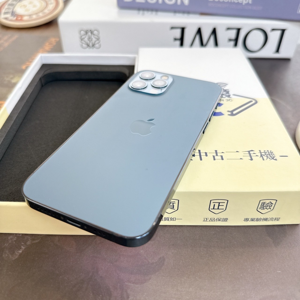 鹽行-二手 iPhone 12 Pro 128G 藍色 #54686(店保90天)