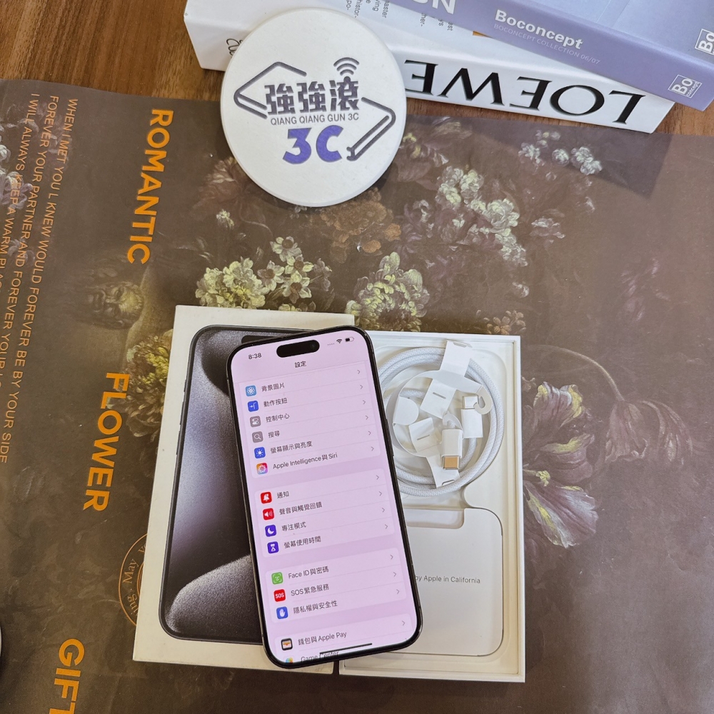鹽行-二手 iPhone15Pro 128G 藍 #26935（獨家保固365天）