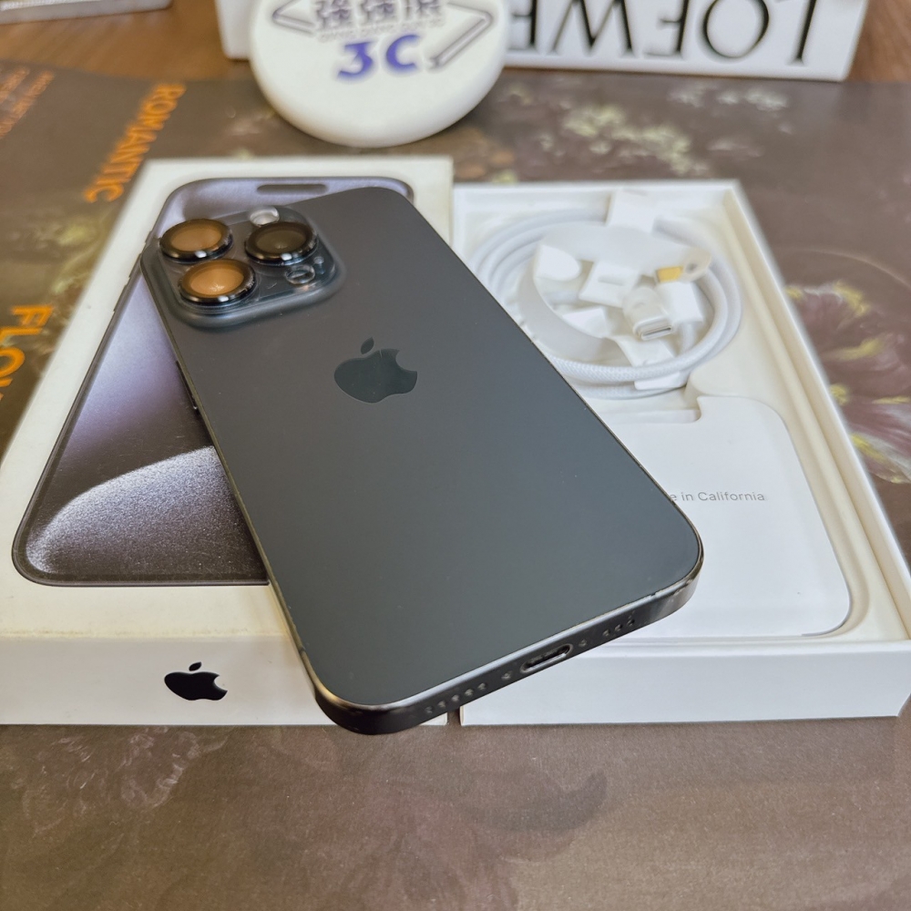 鹽行-二手 iPhone15Pro 128G 藍 #26935（獨家保固365天）