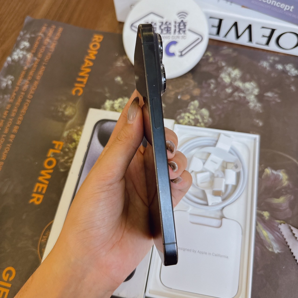 鹽行-二手 iPhone15Pro 128G 藍 #26935（獨家保固365天）