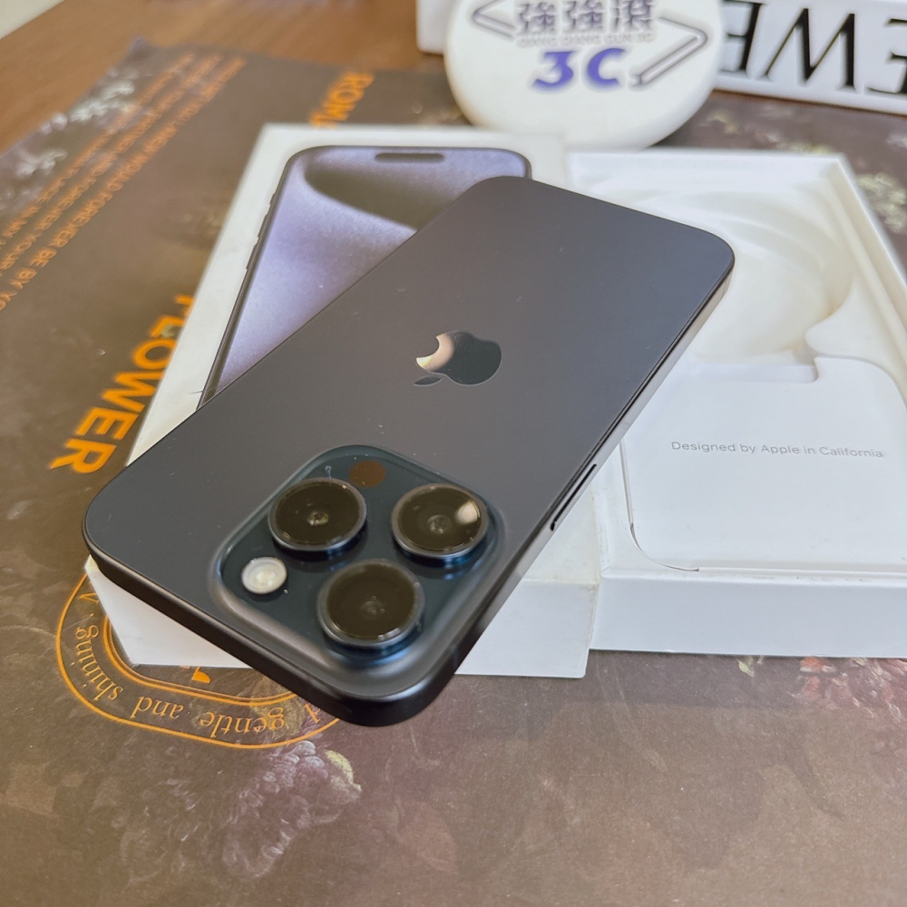 鹽行-二手 iPhone15Pro 256G 藍 #84966（獨家保固365天）