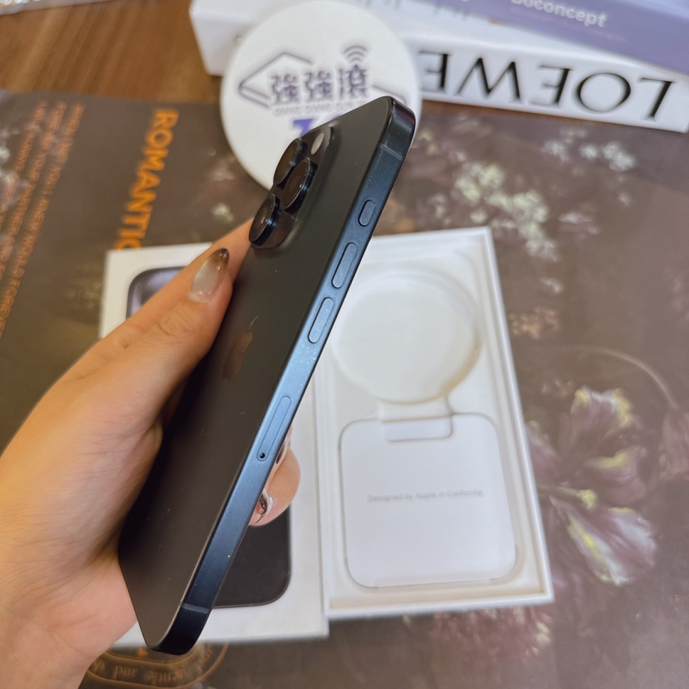 鹽行-二手 iPhone15Pro 256G 藍 #84966（獨家保固365天）