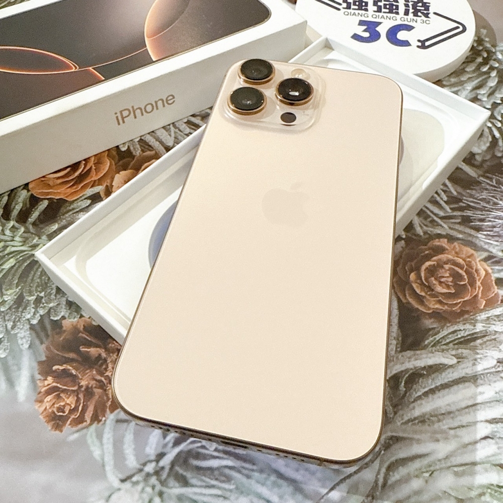 善化-二手iPhone16Pro Max 256G 金色 #78611（店保365天）