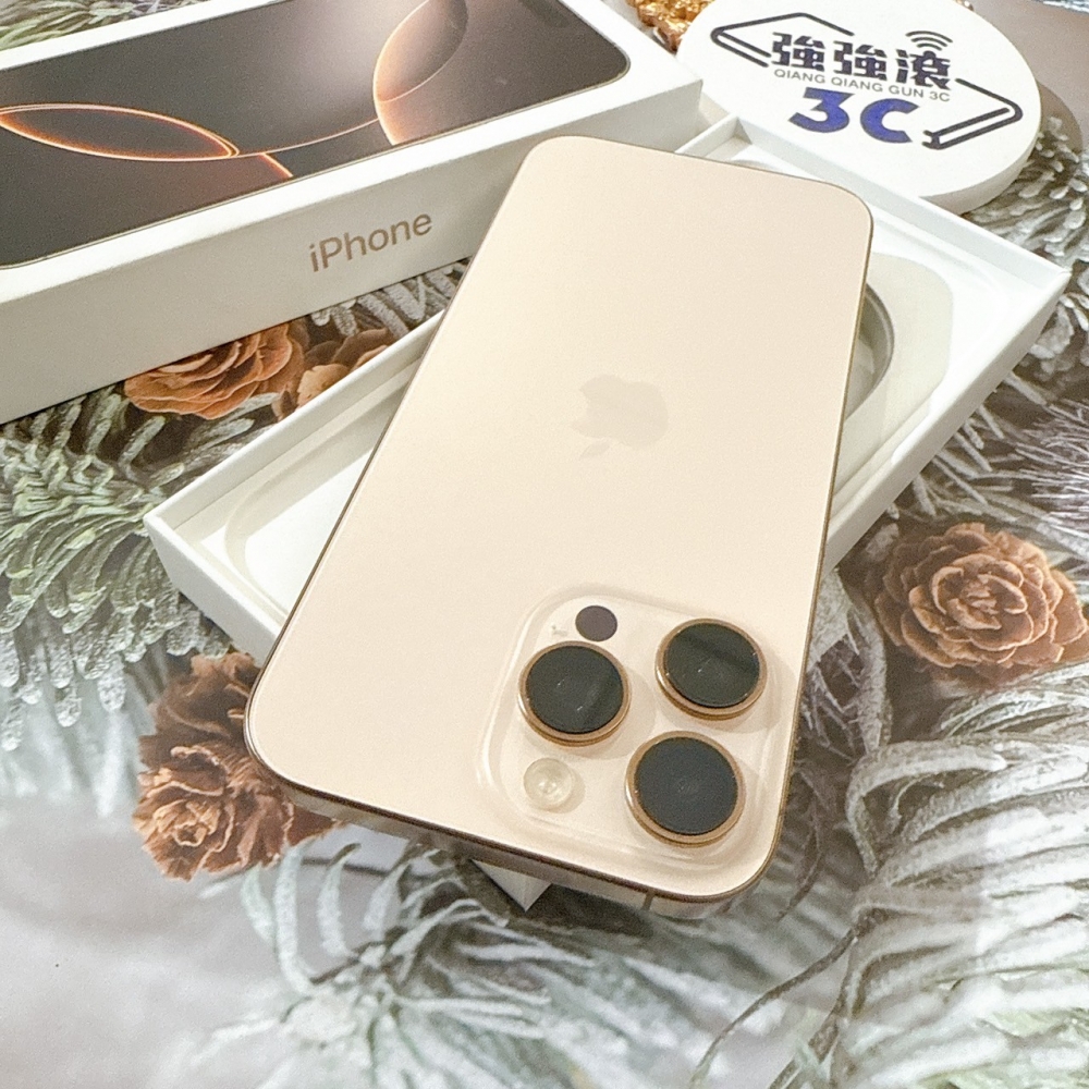 善化-二手iPhone16Pro Max 256G 金色 #78611（店保365天）