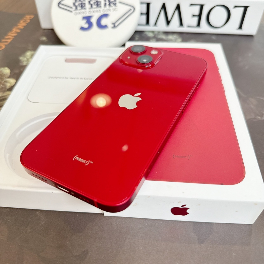 鹽行-二手iPhone 13 128G 紅色 #16248（店保365天）