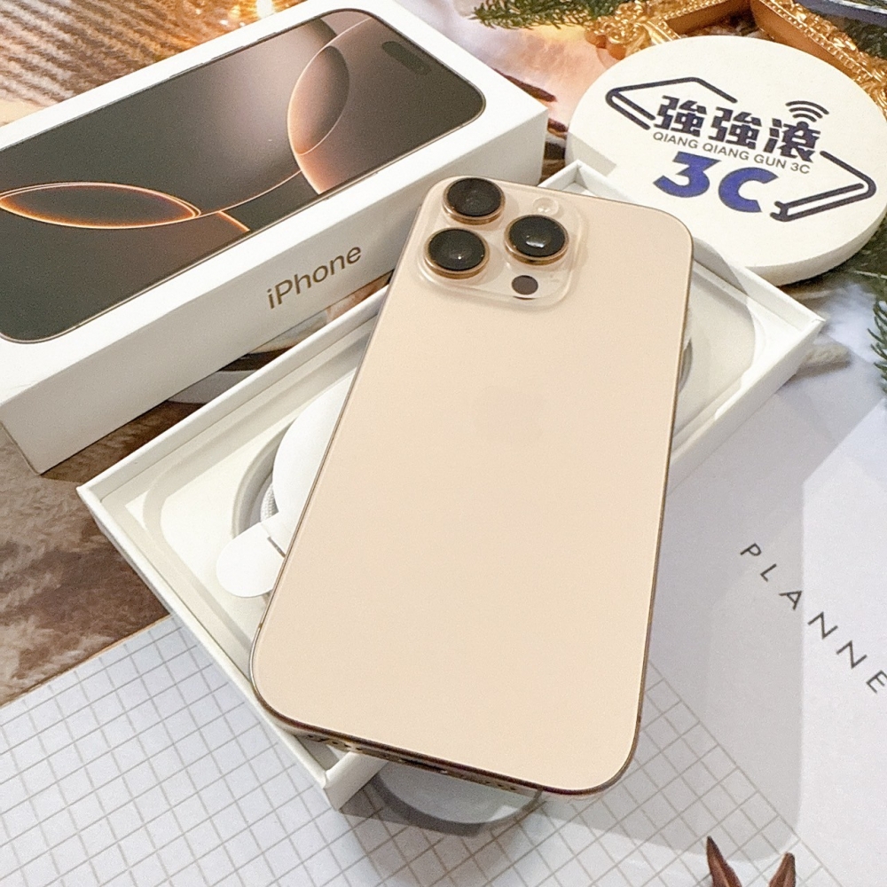 善化-二手iPhone16 Pro 256G 金色 #95552（店保365天）