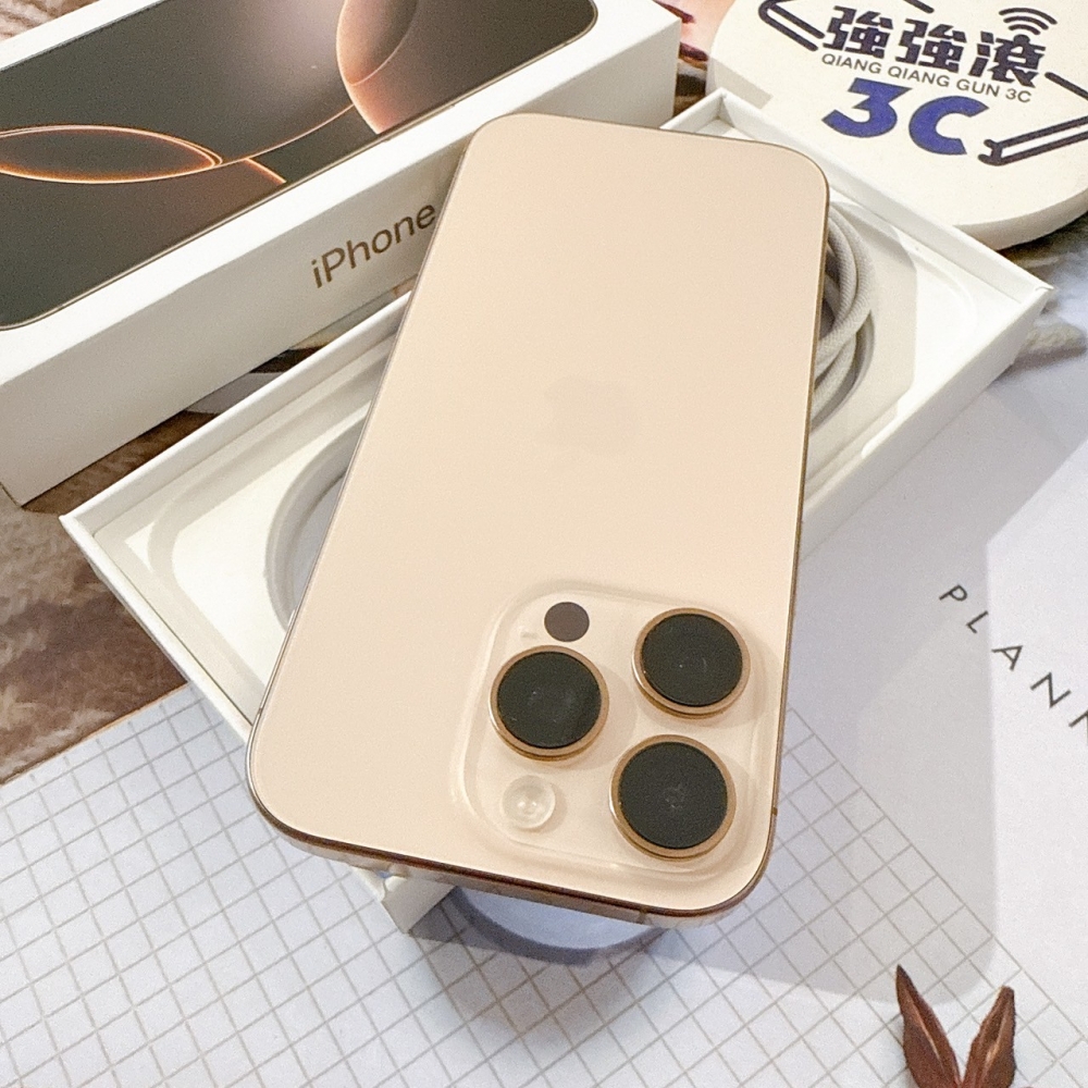 善化-二手iPhone16 Pro 256G 金色 #95552（店保365天）