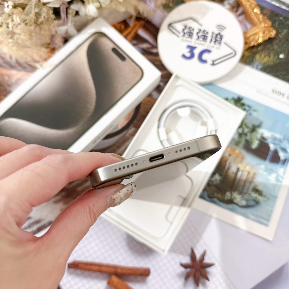 善化-二手iPhone15 Pro Max 256G 原鈦色 #68782（店保365天）