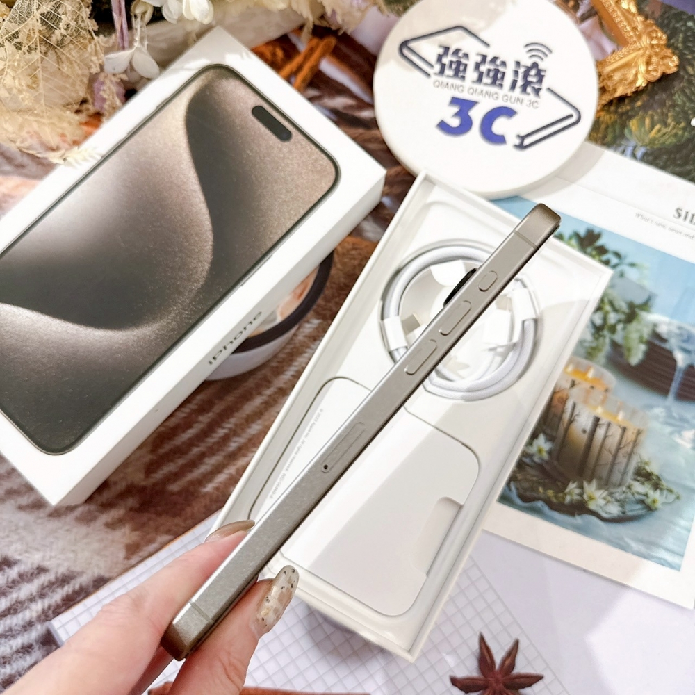 善化-二手iPhone15 Pro Max 256G 原鈦色 #68782（店保365天）