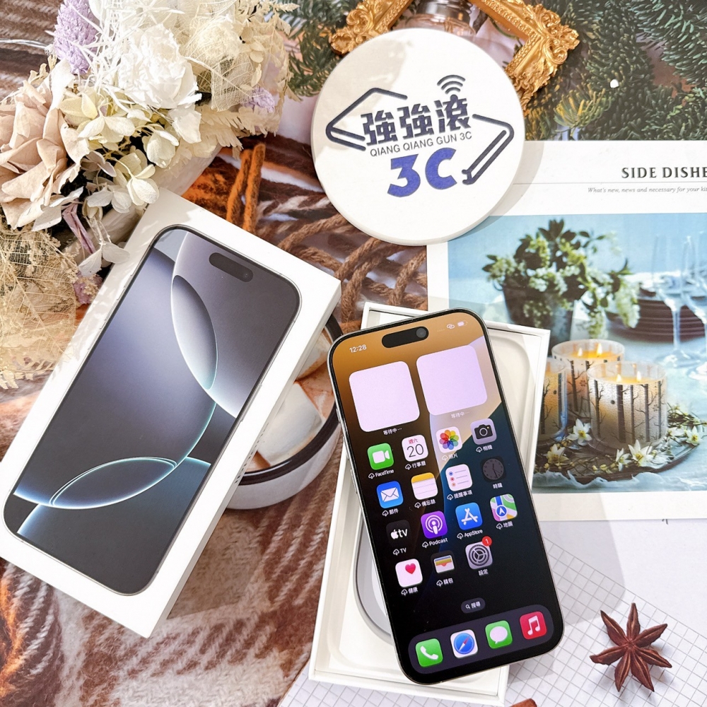 善化-二手iPhone16 Pro 128G 白色 #62321（店保365天）