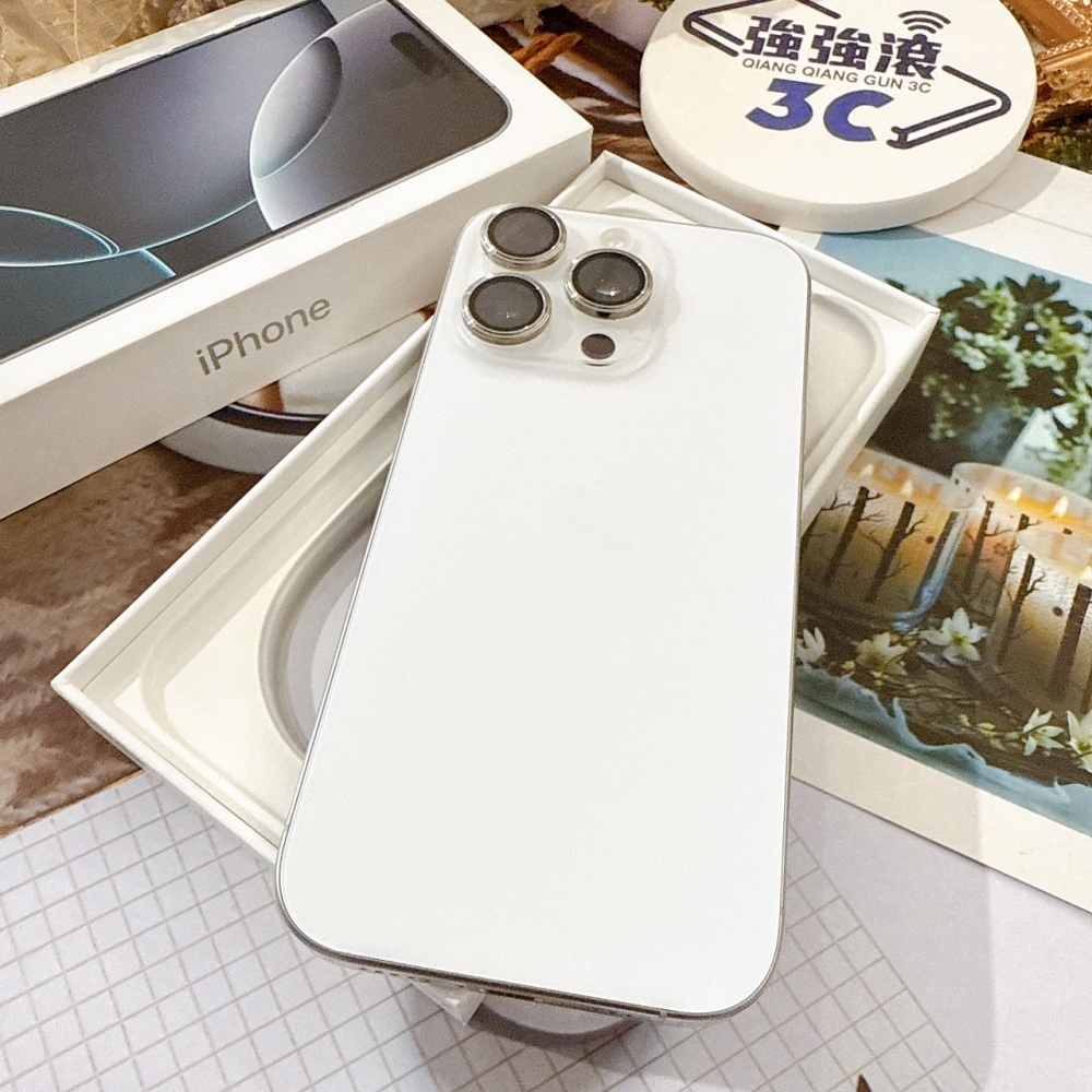 善化-二手iPhone16 Pro 128G 白色 #62321（店保365天）