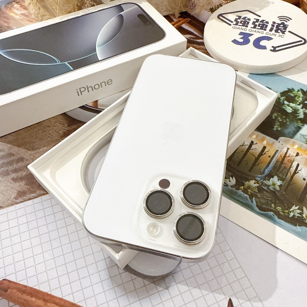 善化-二手iPhone16 Pro 128G 白色 #62321（店保365天）