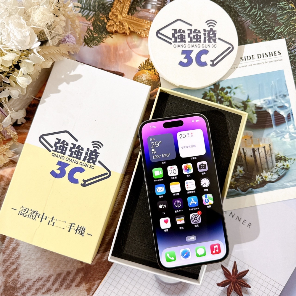  善化-二手iPhone14 Pro 256G 紫色 #95936（店保365天）