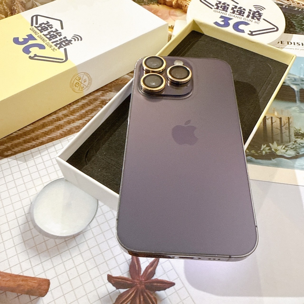 善化-二手iPhone14 Pro 256G 紫色 #95936（店保365天）