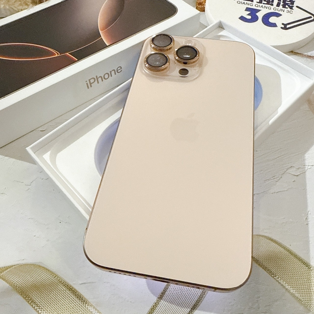 善化-二手iPhone16 Pro Max 256G 金色 #63467（店保365天）