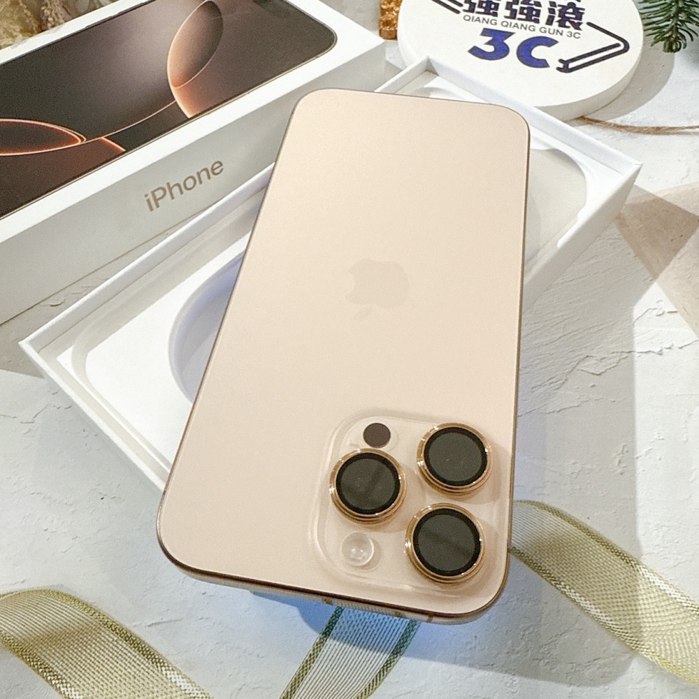善化-二手iPhone16 Pro Max 256G 金色 #63467（店保365天）