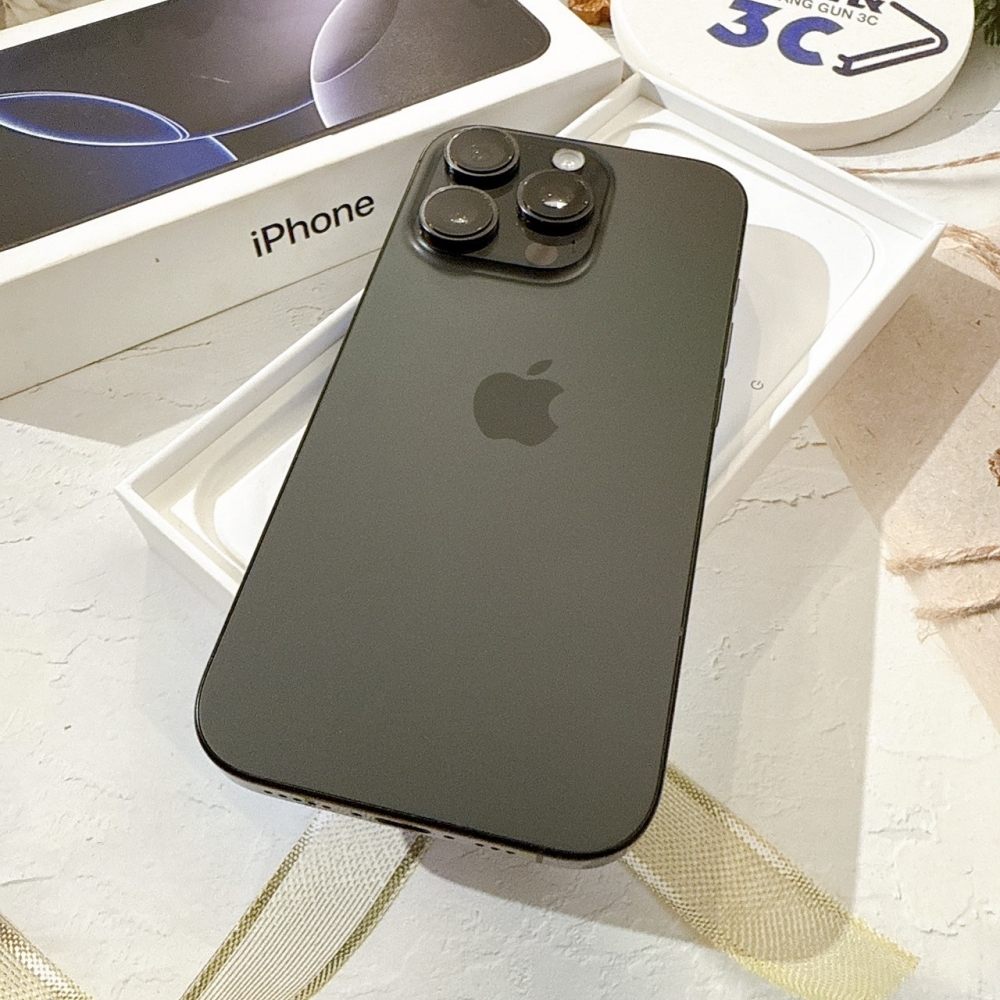 善化-二手iPhone16 Pro 256G 黑色 #56080（店保365天）