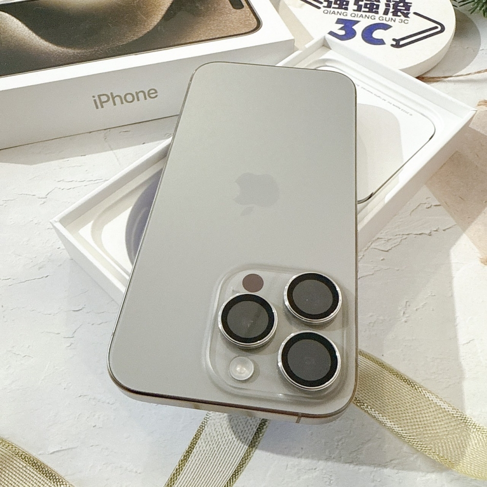善化-二手iPhone15 Pro 256G 原鈦色 #77547（店保365天）