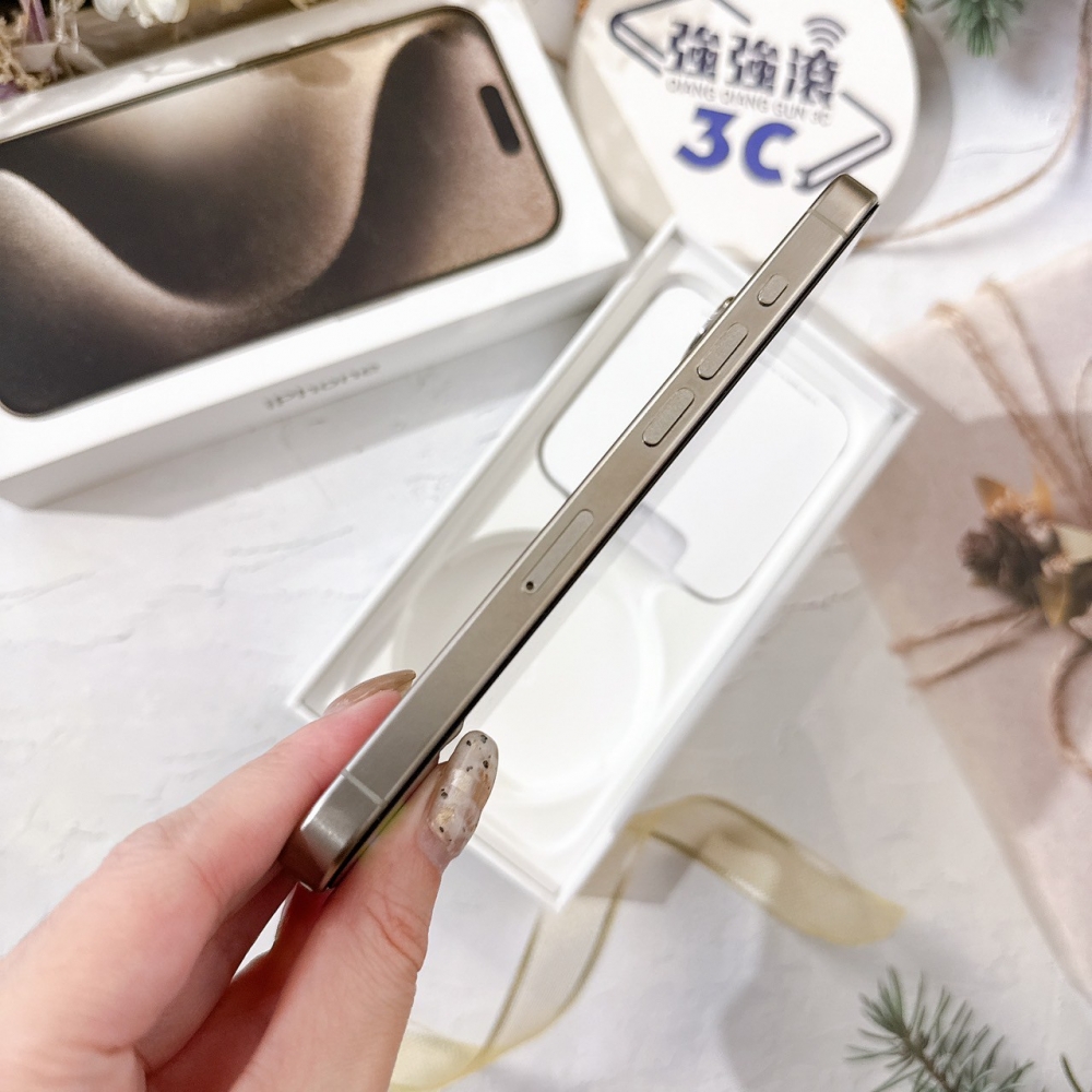 善化-二手iPhone15 Pro 256G 原鈦色 #77547（店保365天）