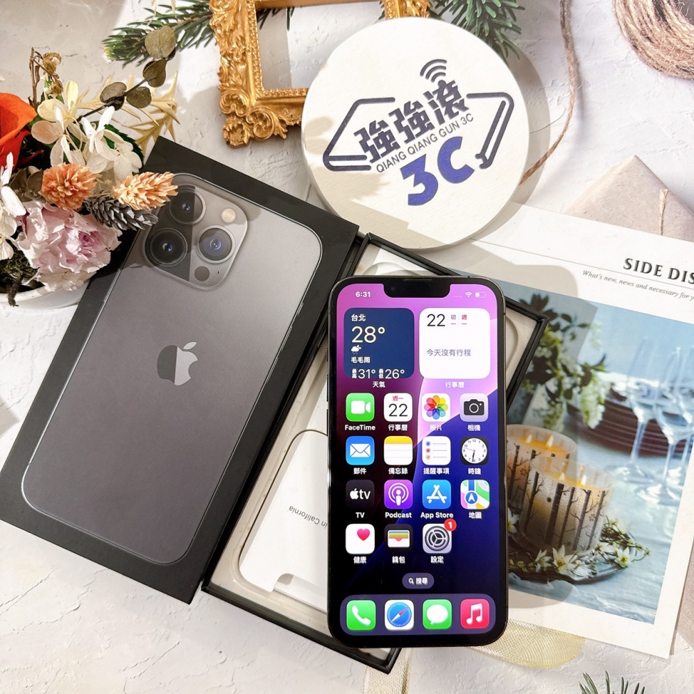 善化-二手iPhone13 Pro 128G 黑色 #79587（店保365天）