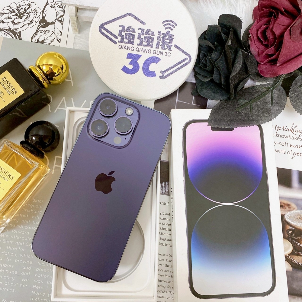  佳里-二手 iPhone14 PRO 128G 紫色 #60453（店家保固365天）