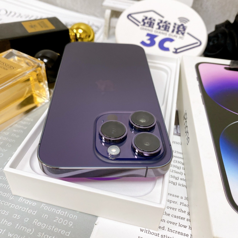  佳里-二手 iPhone14 PRO 128G 紫色 #60453（店家保固365天）