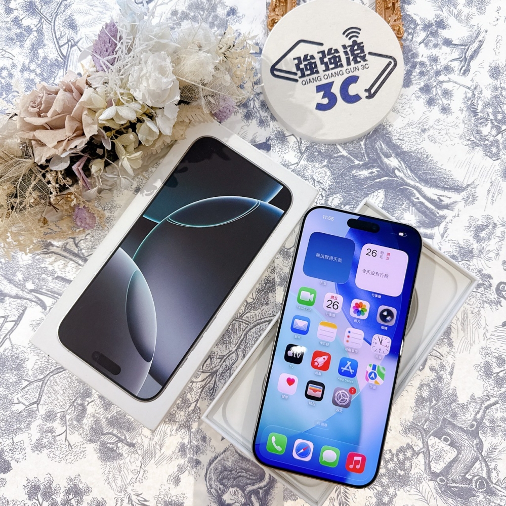 善化-二手iPhone16 ProMax 512G 白色 #56532（原廠保內）