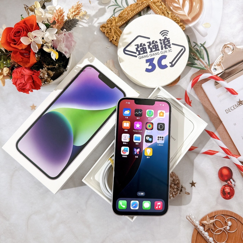 善化-二手iPhone 14 256G 紫色 # 84910（店保365天）