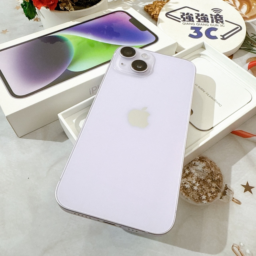 善化-二手iPhone 14 256G 紫色 # 84910（店保365天）