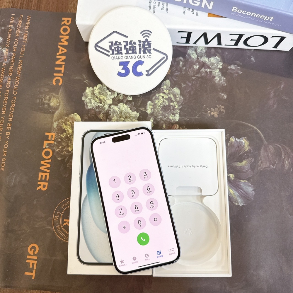 鹽行-二手 iPhone15 128G 藍色#14683(店家保固）