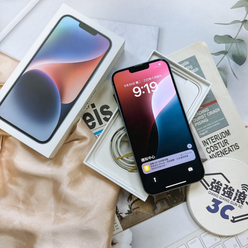 二手 14 Plus 256G 藍色*74496 (店保365天）