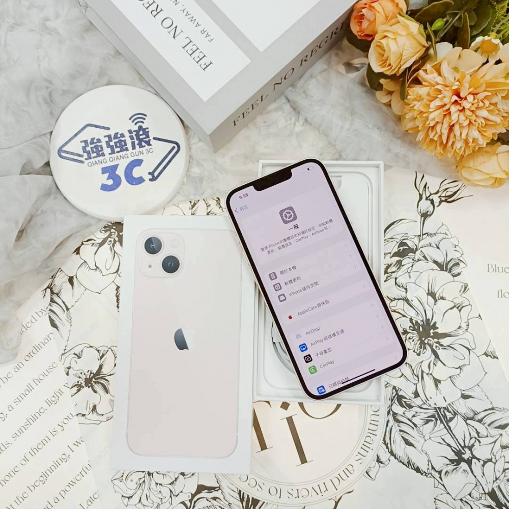 歸仁-二手 iphone 13 128G 粉色#88595（店保365天）