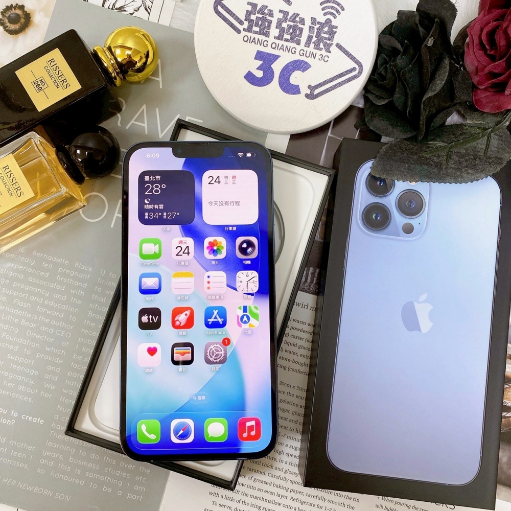 佳里-二手 iPhone 13 Pro Max 128G 藍色#14362（店保365天）
