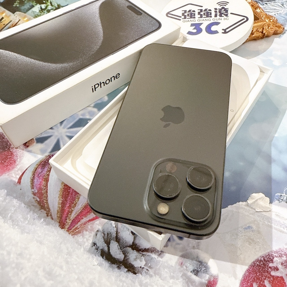 善化-二手iPhone15 Pro Max 256G 黑色 #78924（店保365天）
