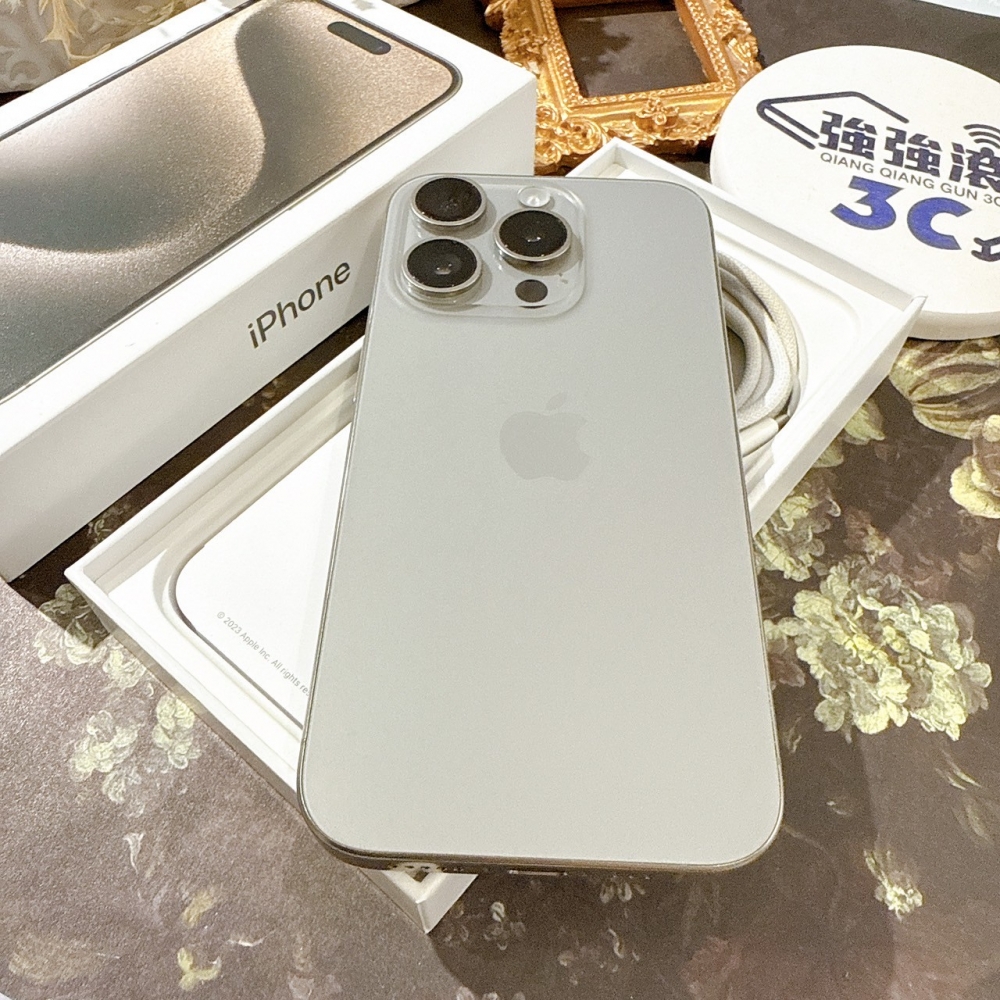 善化-二手iPhone15 Pro 512G 原色 #20354（店保365天）