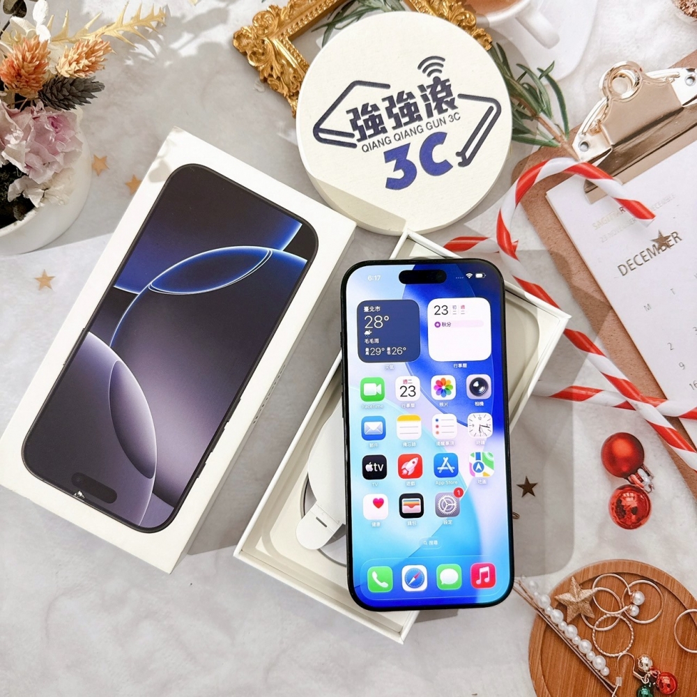 善化-二手iPhone16 Pro 256G 黑色 #54457（店保365天）