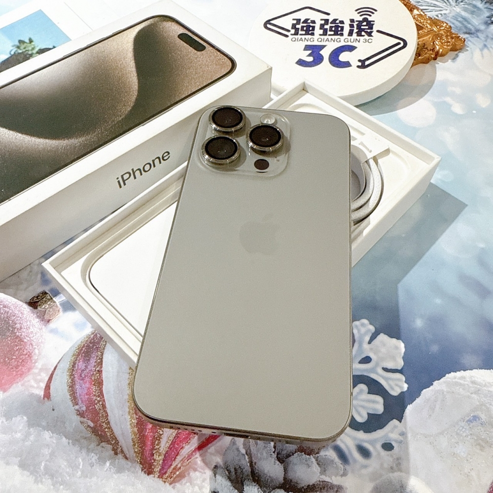善化-二手iPhone15 Pro 256G 原色 #93220（店保365天）