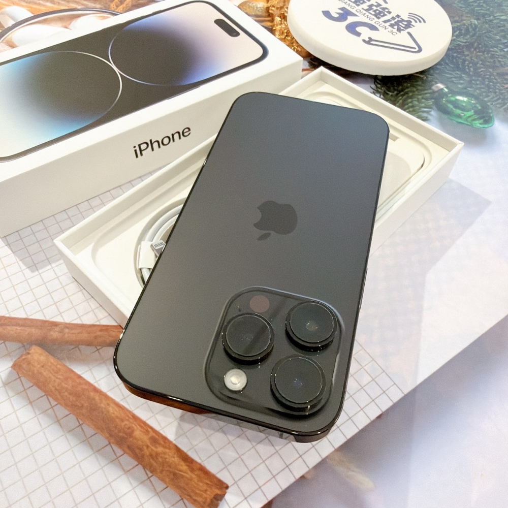 善化-二手iPhone14 Pro 256G 黑色 #74391（店保365天）
