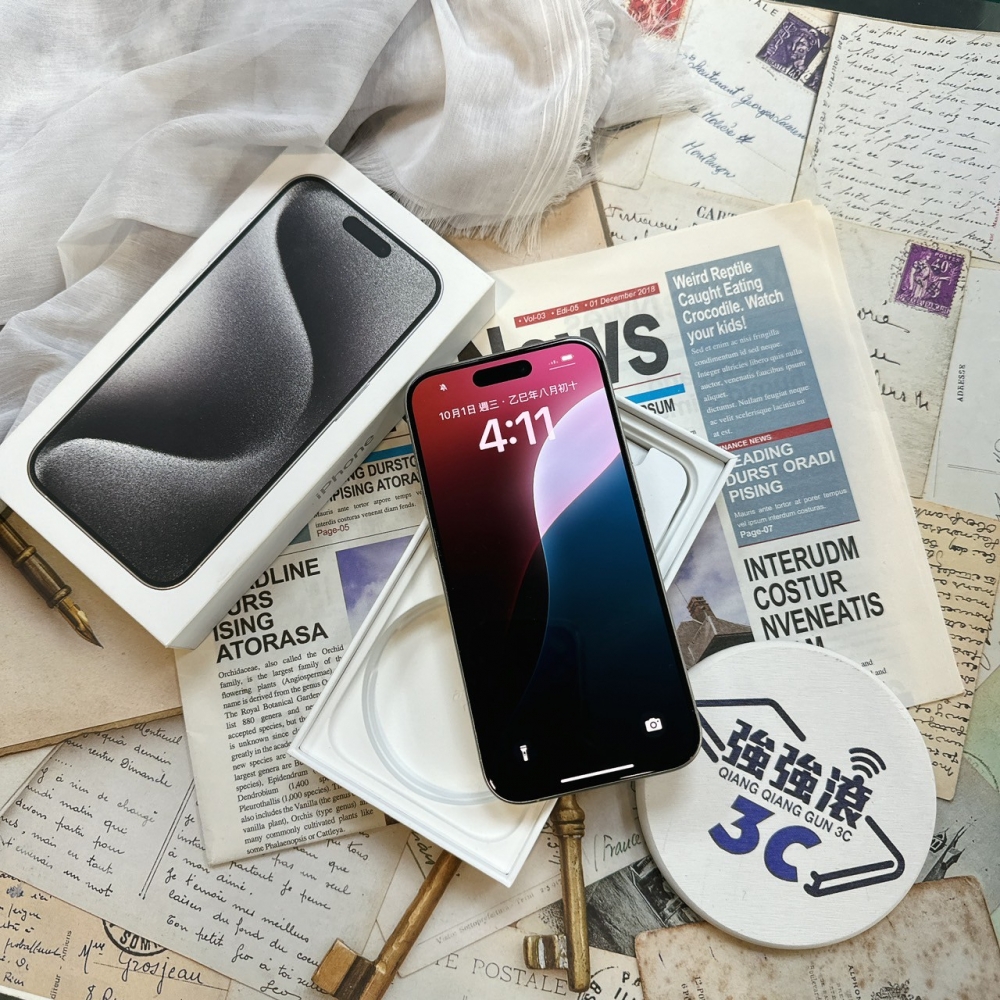 二手15 Pro 256G 白色*69822 (店保365天）