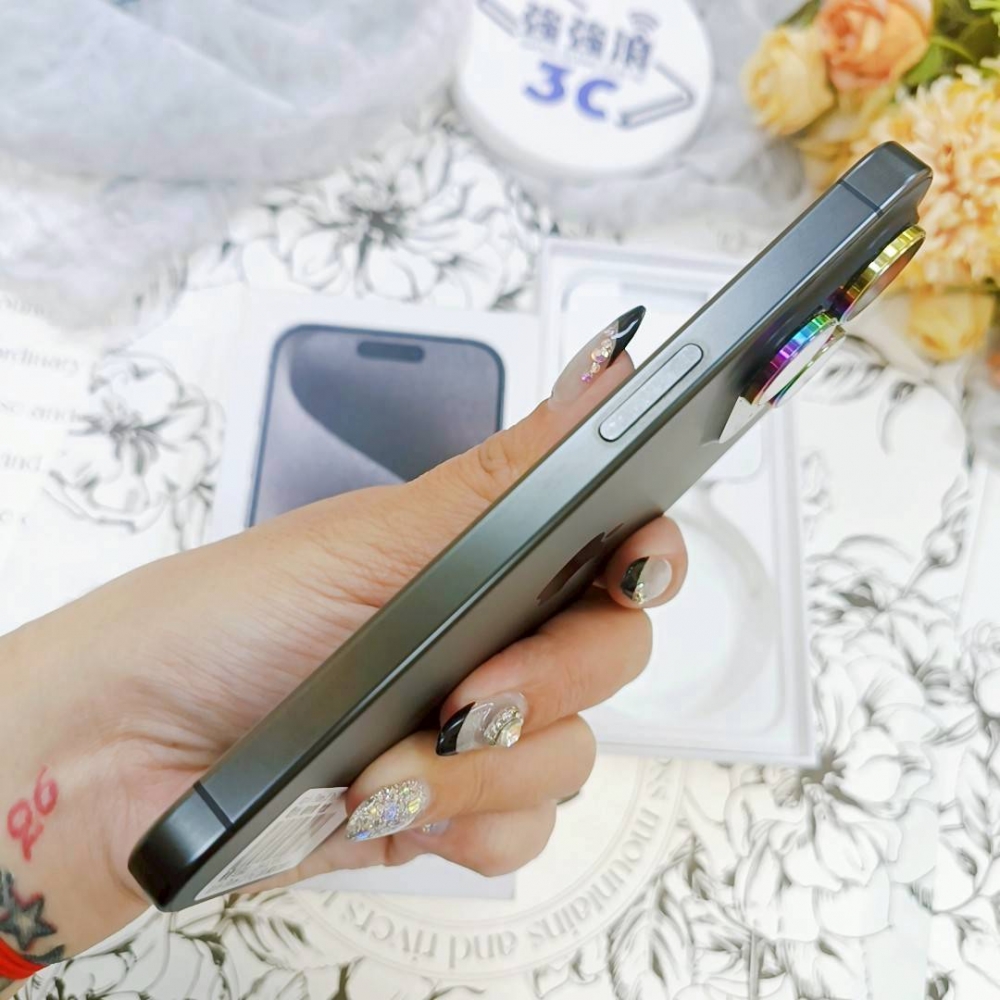 歸仁-二手 IPhone15 pro 128G 黑色#39155(店保365)