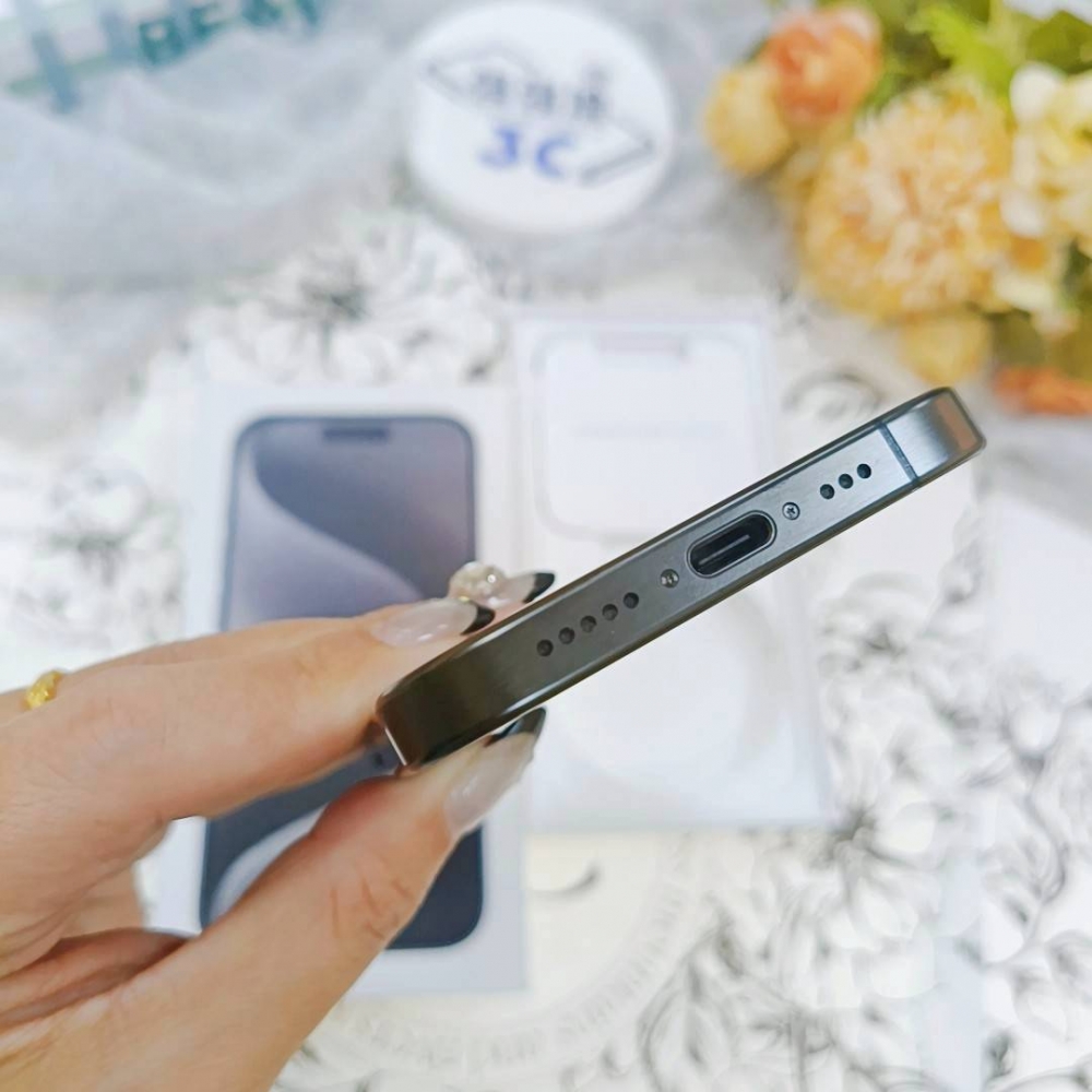 歸仁-二手 IPhone15 pro 128G 黑色#39155(店保365)