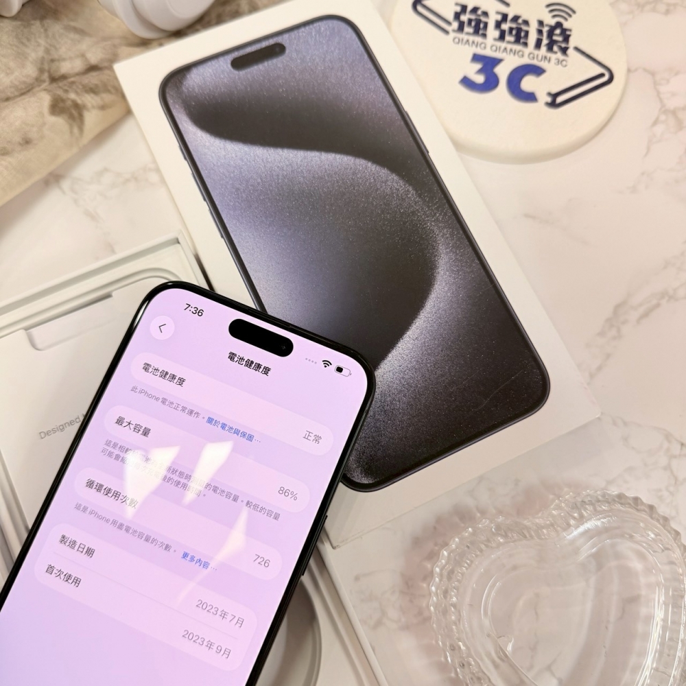 二手 iPhone15 ProMax 512G 藍色*16545(店家保固）