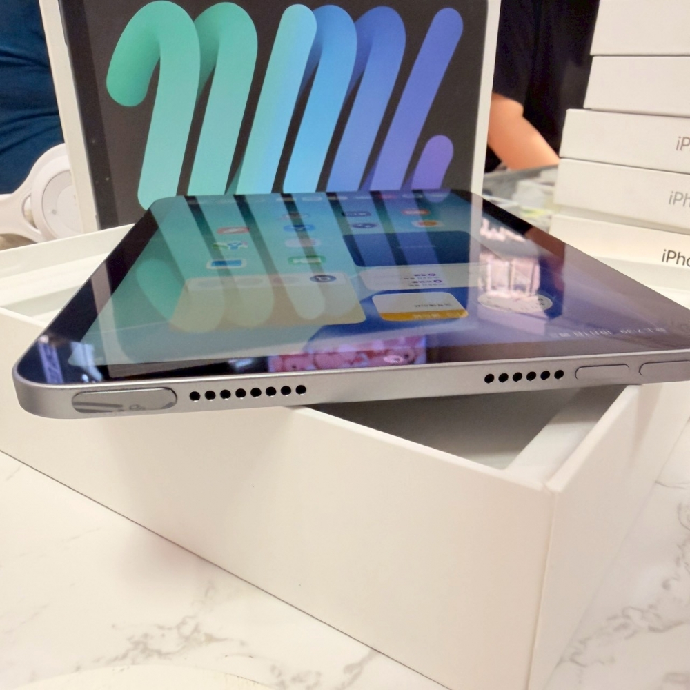 二手 iPad Mini7 128G 灰色*53PM6(原廠保內）