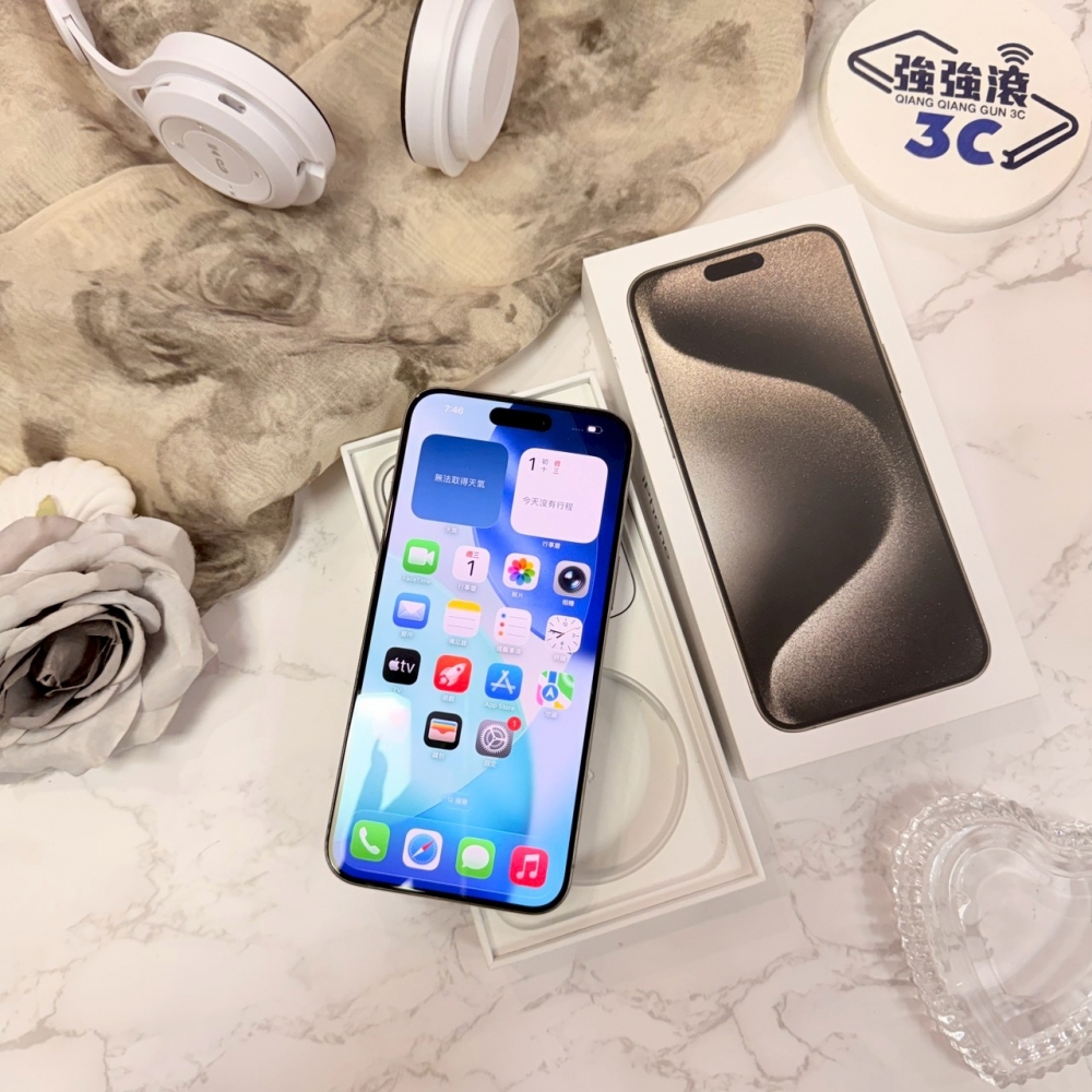 二手 iPhone15ProMax 256G 原色*69380(店家保固）