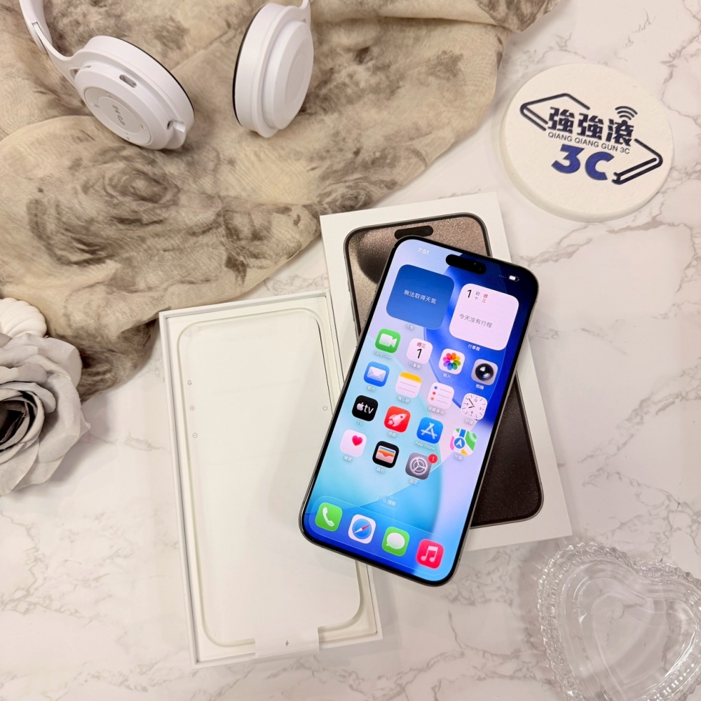 二手 iPhone15ProMax 512G 原色*70724(店家保固）
