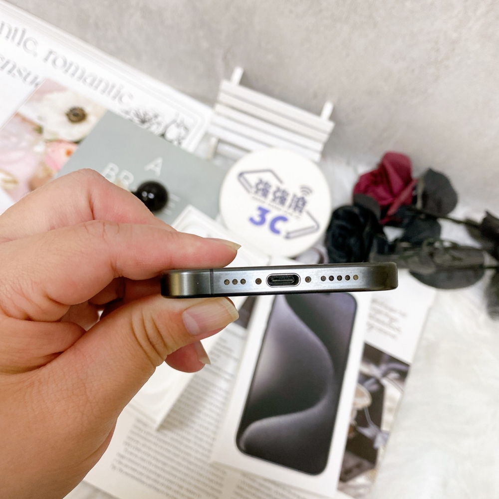 佳里-二手 iPhone15 Pro 512G 黑色 #12744（店家保固365天）