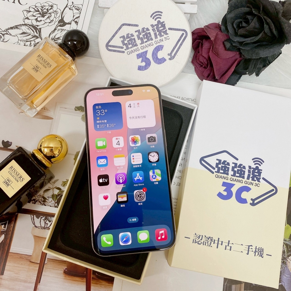 佳里-二手 iPhone15 Pro Max 512G 原色 #12172（店家保固365天）