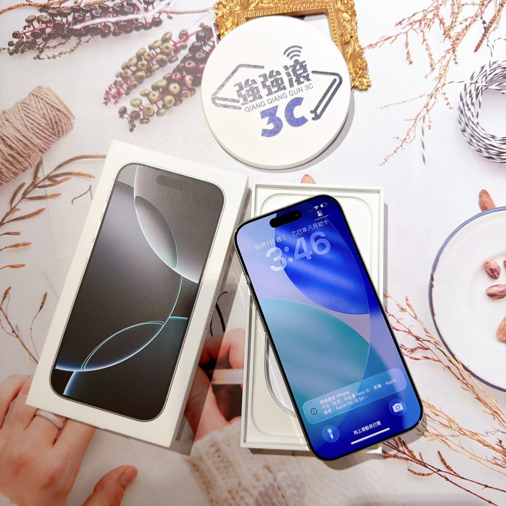 善化-二手iPhone16 Pro 256G 白色 #32383（店保365天）